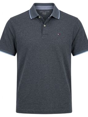 TOMMY HILFIGER Men's Classic Polo Shirt Gray XL